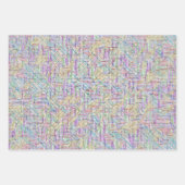 3,500人以上の男の子と女の子の名前ワードサーチパズル解決 ラッピングペーパーシート (正面3)