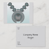 、3.5"はx 2.5"ぽっちゃりした、100南瓜の花を詰めます 名刺 (正面/裏面)