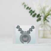 、3.5"はx 2.5"ぽっちゃりした、100南瓜の花を詰めます 名刺 (スタンド正面)