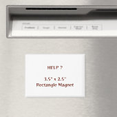3.5"×2.5"の長方形マグネット マグネット (インサイチュ (食洗機))