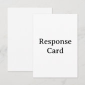 3.5"×5"のカスタマイズ可能な返信カード 出欠カード (正面/裏面)