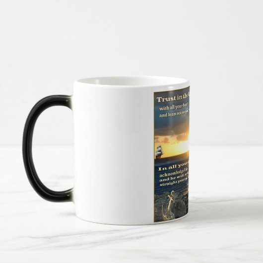 3:5-6主の諺に信頼しなさい モーフィングマグカップ (左)