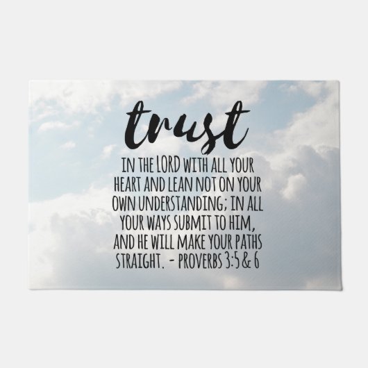 3:5-6主への信頼 ドアマット (正面)