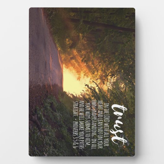 3:5-6主への信頼 フォトプラーク (正面)