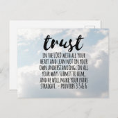 3:5-6主への信頼 ポストカード (正面/裏面)