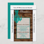 3.5×6方向 カード ウェスタン ラスティック シャンデリア (正面/裏面)