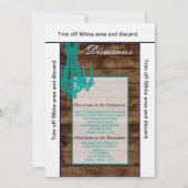 3.5×6方向 カード ウェスタン ラスティック シャンデリア (正面)