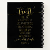 3:5-6箴言を使って主を信頼しなさい ノートブック (裏面)