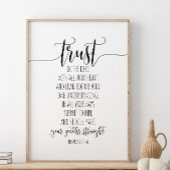 3:5-6箴言を使って主を信頼しなさい ポスター