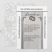 3.5×6 方向 カード 馬の蹄鉄 木材 (正面/裏面)