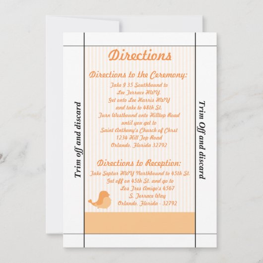 3.5×7 ラブバード ピンク スト 招待状 (正面)