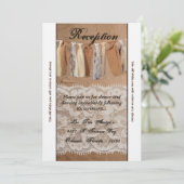 3.5×7 受付カード用クラフト紙袋 ラッセル バーリアム 招待状 (スタンド正面)