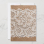 3.5×7 受付カード用クラフト紙袋 ラッセル バーリアム 招待状 (裏面)