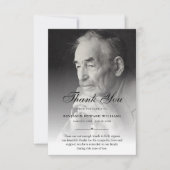 3.5"x5"ありがとうカスタムお葬式フォト悔やみや弔慰 サンキューカード (正面)