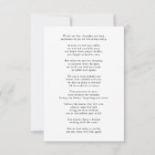 3.5"x5"ありがとうカスタムお葬式フォト悔やみや弔慰 サンキューカード (裏面)