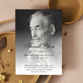 3.5"x5"ありがとうカスタムお葬式フォト悔やみや弔慰 サンキューカード