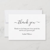 3.5"x5"ありがとう誕生日ありがとうノートカード サンキューカード (正面)