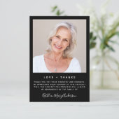 3.5"x5"悔やみや弔慰葬儀メモリありがとう写真 サンキューカード (スタンド正面)