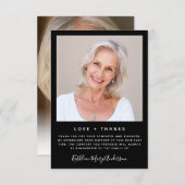 3.5"x5"悔やみや弔慰葬儀メモリありがとう写真 サンキューカード (正面/裏面)