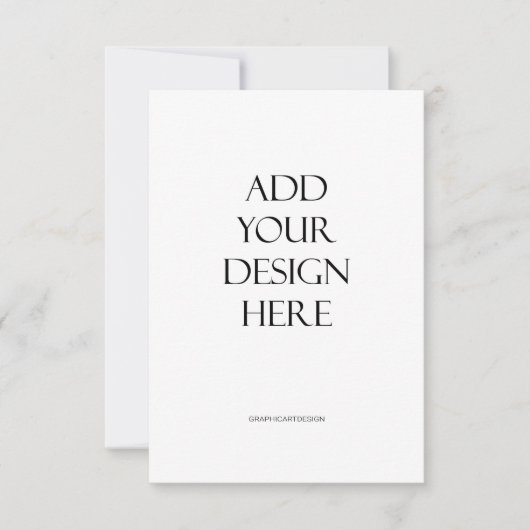 3.5"x5"縦型カード印刷デザインのアップロード サンキューカード (正面)