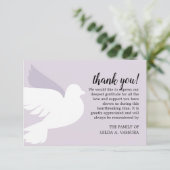 3.5"x5"鳩の葬儀 サンキューカード (スタンド正面)