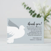 3.5"x5"鳩の葬儀 サンキューカード (スタンド正面)