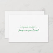 3.5"x5" rsvp招待フラットカード祈りの言葉リクエスト 出欠カード (正面/裏面)