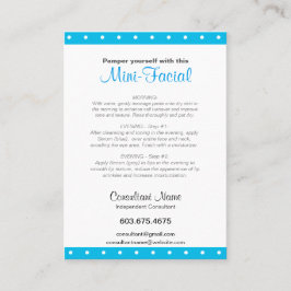 3.5" x 2.5" -ミニ顔の説明書 名刺