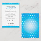 3.5" x 2.5" -ミニ顔の説明書 名刺 (正面/裏面)