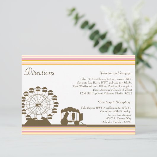 3.5 x 5方向カードカーニバル回路おもしろい エンクロージャーカード (スタンド正面)