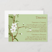 3.5 x 5方向カードドッグウッド花 エンクロージャーカード (正面/裏面)