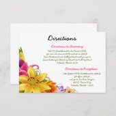 3.5 x 5方向カードハワイアンエキゾチック花Col エンクロージャーカード (正面/裏面)