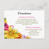 3.5 x 5方向カードハワイアンエキゾチック花Col エンクロージャーカード (正面)