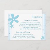 3.5 x 5方向カードブルーデイジー エンクロージャーカード (正面/裏面)