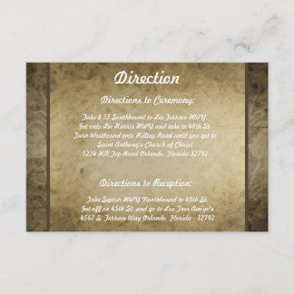 3.5 x 5方向カードヴィンテージダマスク エンクロージャーカード