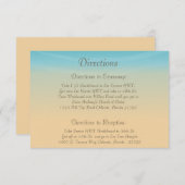 3.5 x 5方向カード海ビーチショアシーシェル エンクロージャーカード (正面/裏面)