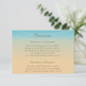 3.5 x 5方向カード海ビーチショアシーシェル エンクロージャーカード (スタンド正面)