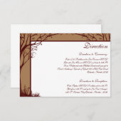 3.5 x 5方向カード秋の木 エンクロージャーカード (正面/裏面)