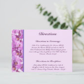 3.5 x 5方向カード紫色の蘭の茎 エンクロージャーカード (スタンド正面)