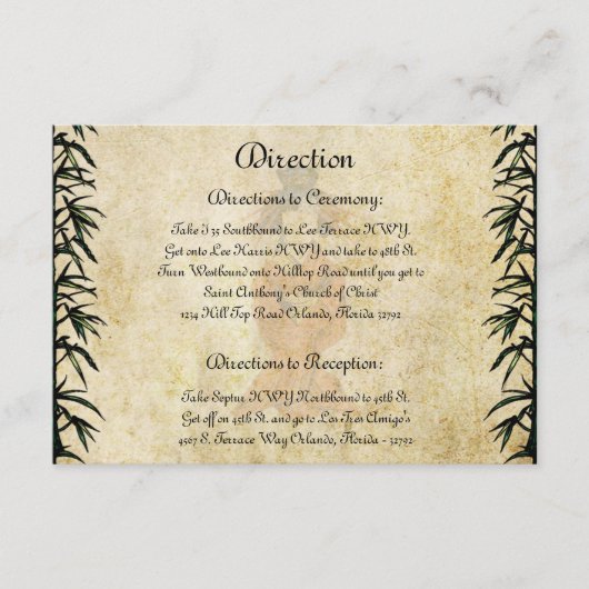 3.5 x 5方向カード芸者 エンクロージャーカード (正面)