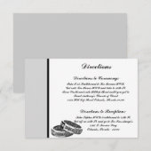 3.5 x 5方向カードHis/Her Diamond 結婚's Ba エンクロージャーカード (正面/裏面)