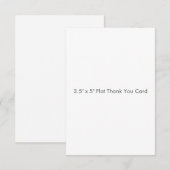 3.5" x 5" フラットサンクスカード (正面/裏面)