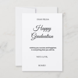 3.5" x 5" フラット グリーティング カード