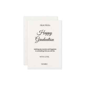 3.5" x 5" フラット グリーティング カード