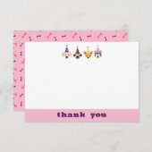 3.5" x 5" フラット サンクス カード (正面/裏面)