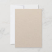 3.5" x 5" フラット セーブ・ザ・デート カード (裏面)