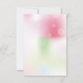 3.5" x 5" 春の花の結婚式招待状 招待状 (裏面)