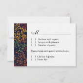 3.5 x 5 -秋の結婚式返信カード 出欠カード (裏面)