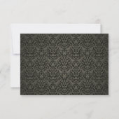3.5 x 5 返信カード ダマスク/ストライプ ピンク 招待状 (裏面)