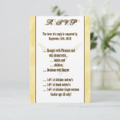 3.5 x 5 R.S.V.P Cowboy Rodeo Steer Sku 招待状 (スタンド正面)